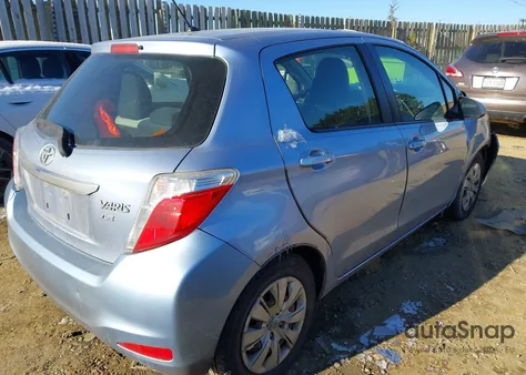 2012 Toyota Yaris Le z USA, uszkodzony, nr VIN JTDKTUD35CD536600